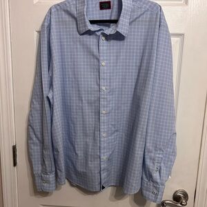 UNTUCKit NWOT Mens XXXL wrinkle-free relaxed fit long sleeve plaid button up